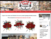 Tablet Screenshot of cooperscavegames.com